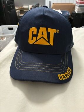 Navy Blue & Gold Embroidered Cap - CES2023